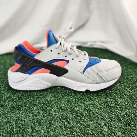 Nike Air Huarache Run Women’s 9.5 634835-031 Vast Grey Black-Rush Coral Orange - Picture 3 of 9